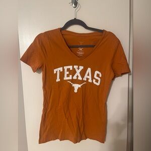 We are Texas v-neck spirit tee size medium